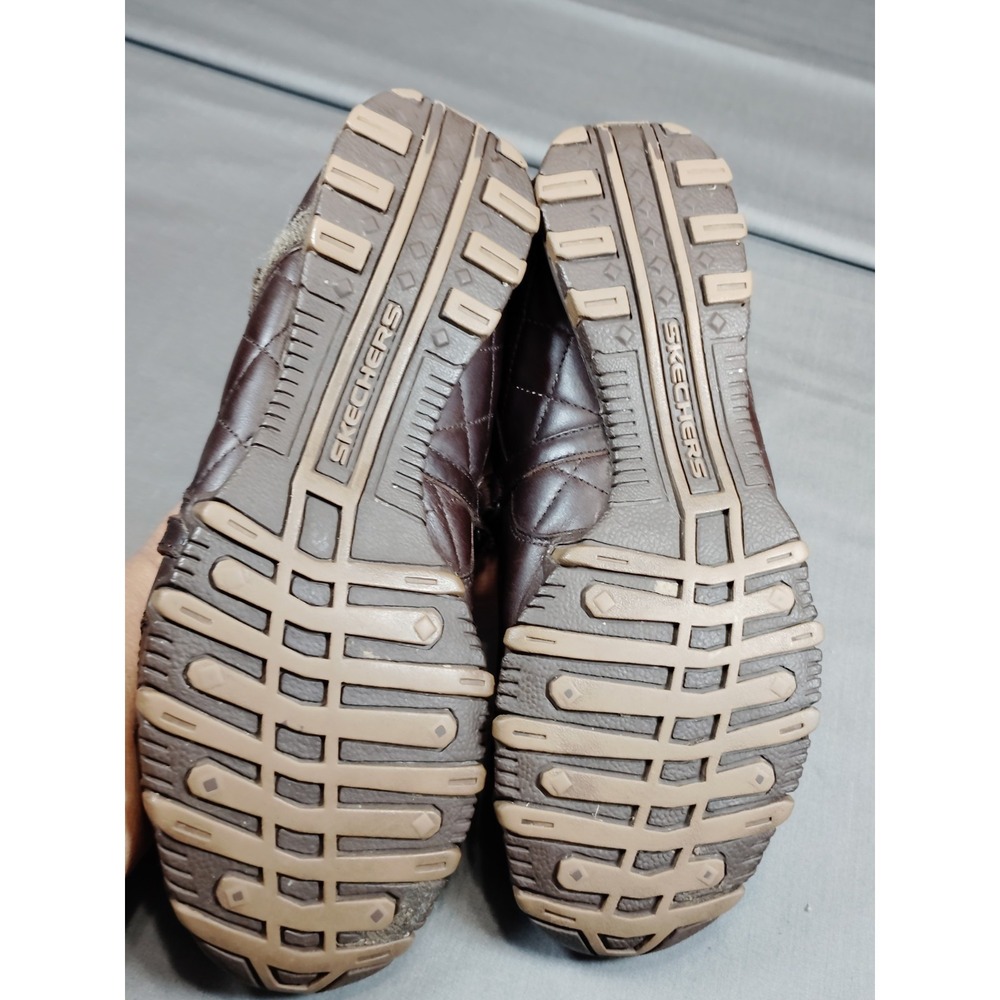 Skechers Brown Quilted Mary Jane Resort Preppy Walking Comfort Shoes Women 7 - Picture 11 of 12